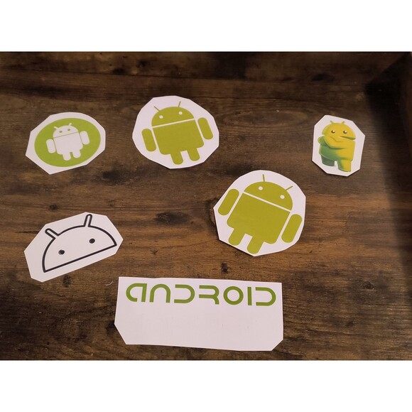 7 Android Decal Vinyl Waterproof Stickers - Picture 1 of 5